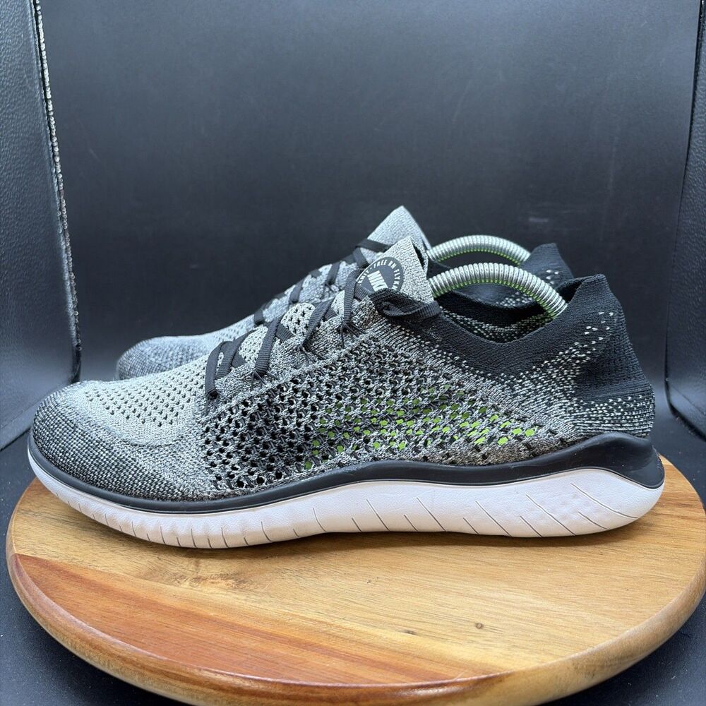 Nike Free RN Flyknit 2018 Mens Size 10.5 Running Sneakers Oreo 942838-101